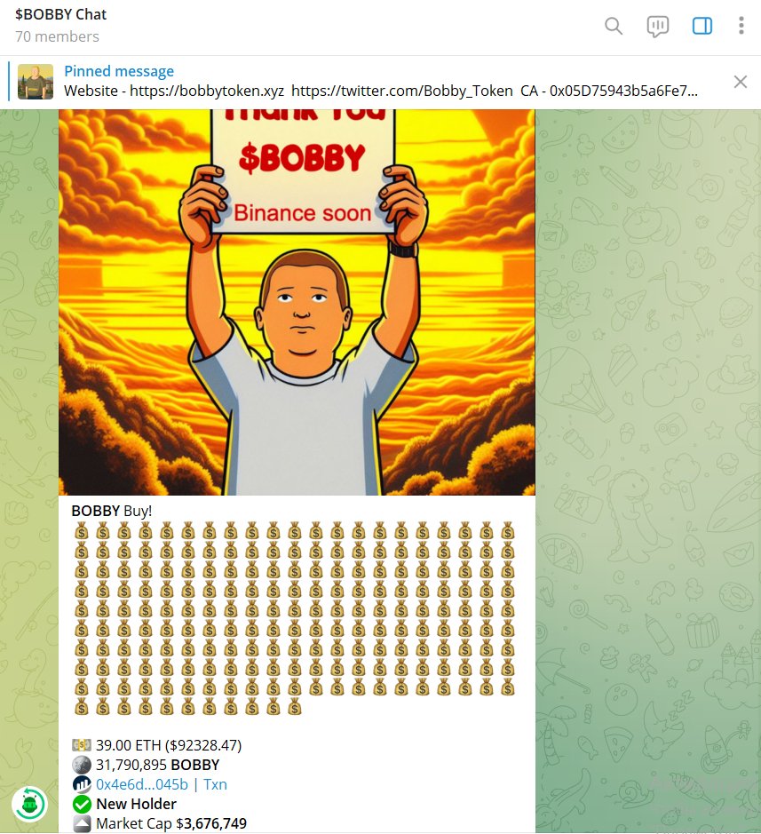 Congrats our new whale. $BOBBY starts new era. 
Don't miss that