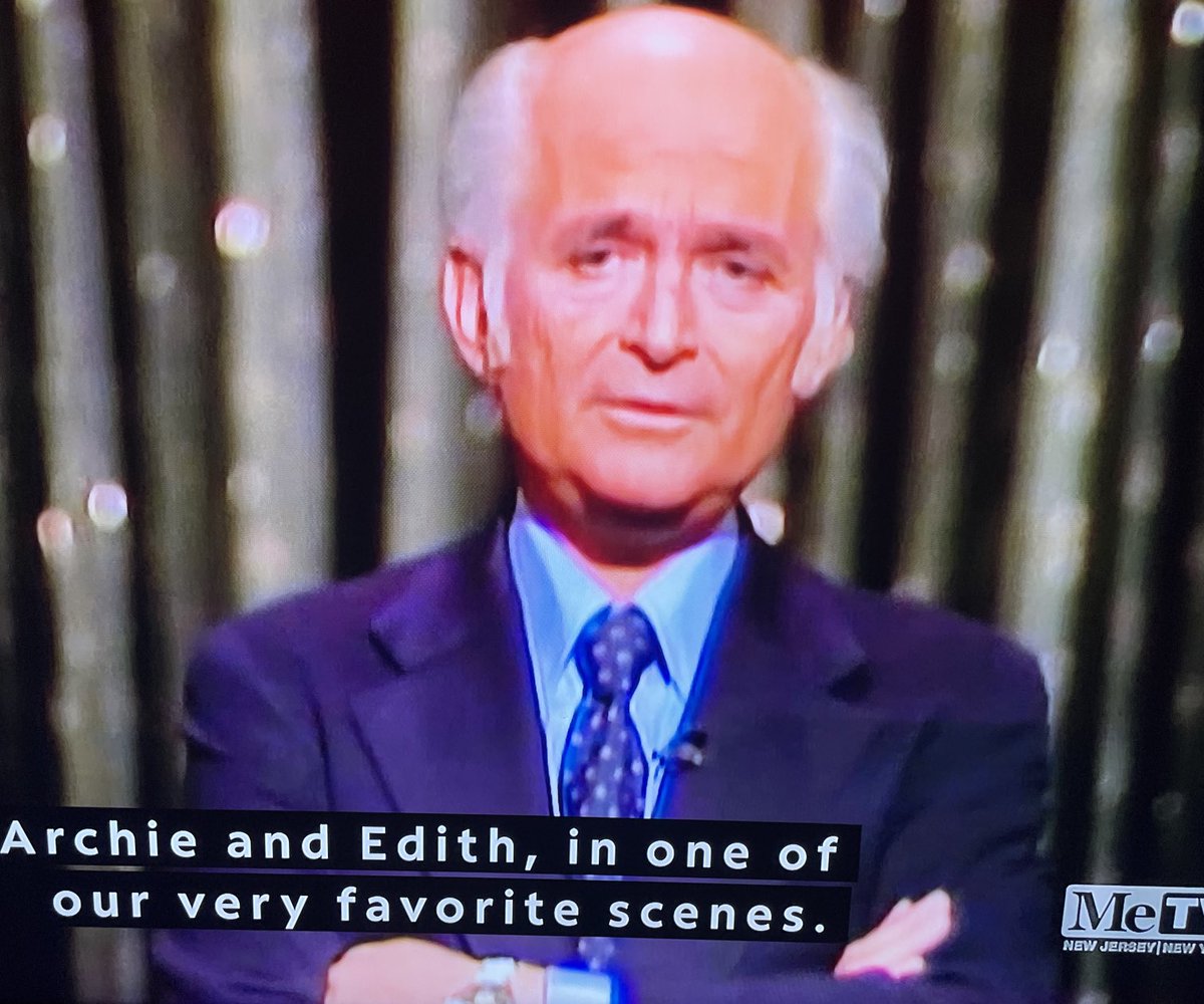 Watching 200th episode of #AllIintheFamily and bossman #NormanLear. Clip show starts with Archie experiencing ED, after a stressed out day. Edith feels rebuffed… Ground breaking, bold, so vulnerable and brave! 🙌🏻