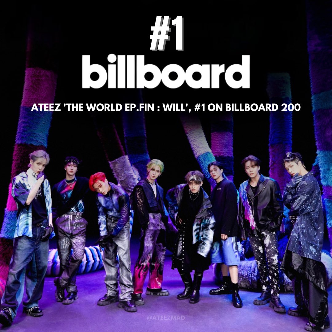 ATEEZ Billboard 200 1. THE WORLD EP.FIN : WILL 2. 10. 73. 117. 171 THE WORLD EP .2 : OUTLAW 3. The World EP.1 : Movement 7. 40. SPIN OFF : FROM THE WITNESS #7, #40 42. Zero : Fever Part.3 73. Zero: Fever Epilogue ATEEZ IS NUMBER 1 ON BB200 #ATEEZ_1onBB200 #에이티즈가_지배한다