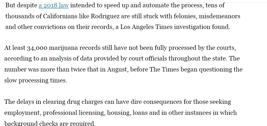 bravo_discourse's tweet photo. RE weed dinner on #RHOBH 

friendly reminder that states, like california, STILL have ppl incarcerated for it and/or with the convictions on their record. last year, for example, 34k records in CA had yet to be cleared as promised, disproportionately impacting POC and lower SES https://t.co/aXaQPBoZTl