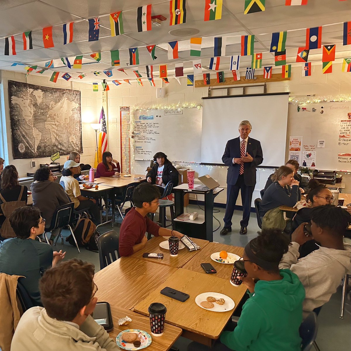 A few days late but was so great to have <a href="/RepDonBeyer/">Rep. Don Beyer</a> in the house to meet with students last week!