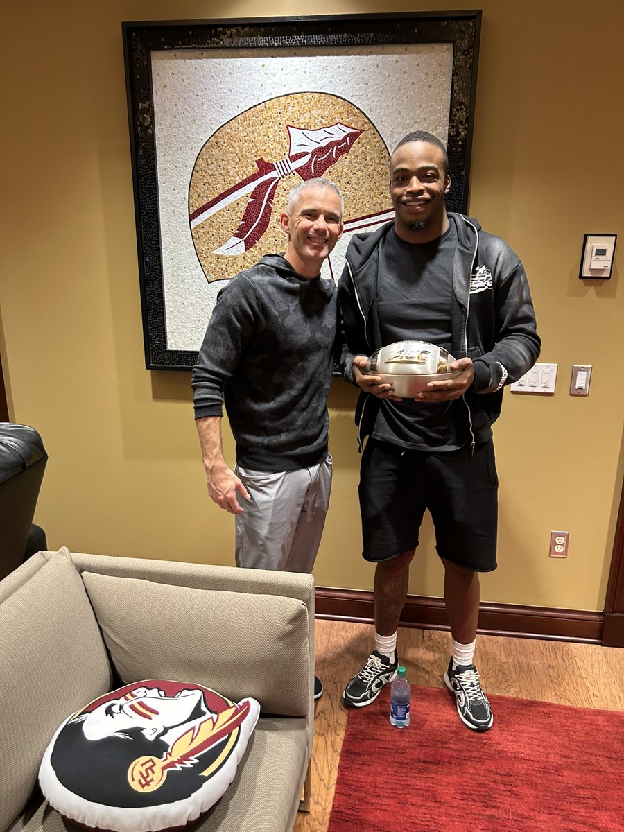 Thanks to @Coach_Norvell, and the whole FSU family for a great weekend in Tally! 🍢📍