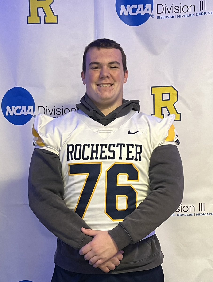 After an great visit and conversation with <a href="/ChadMartinovich/">Chad Martinovich</a> and <a href="/IamcoacHHeav/">Jason Henshaw</a>, I am grateful to receive an offer to continue my football career at <a href="/UofRFootball/">Rochester Football</a>! <a href="/toddfairlie/">ToddFairlie</a> <a href="/EA1785_Football/">Episcopal Academy Football</a> @PRZPAvic
