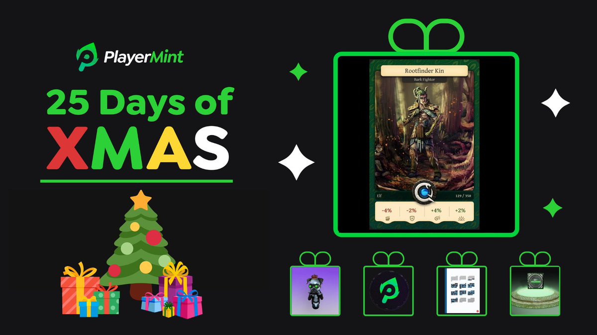 On the 10th day of Christmas... You could have a chance to win an Elf Rootfinder Kin Big big thanks to our friends from @AdaQuestGame Go check out their game as well! More info on the 25 days of Christmas in our Discord
