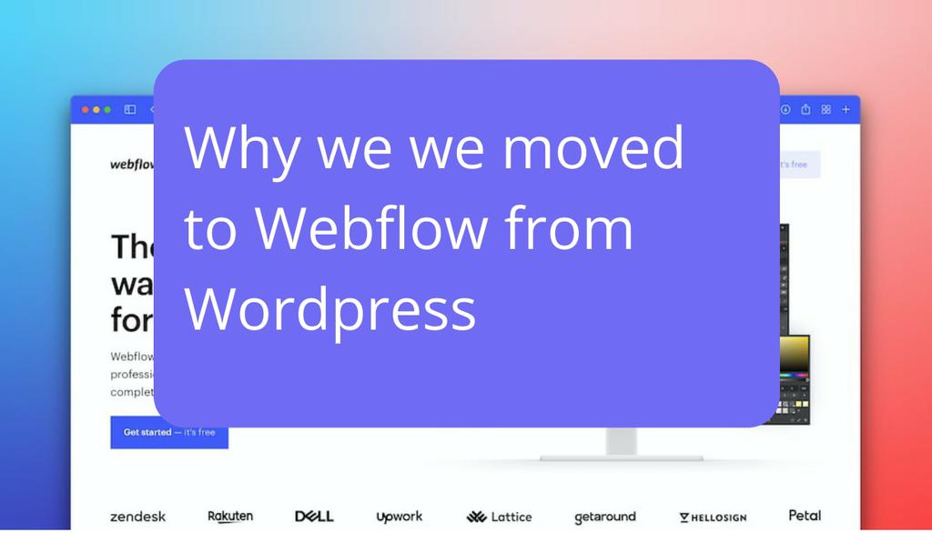 Webflow is an ideal platform for rapid prototyping, thanks to its intuitive drag-and-drop interface and extensive range of design tools. Read the full article: Why we we moved to Webflow from Wordpress ▸ lttr.ai/ALQF8 #DiscoverWebflow #Webflow