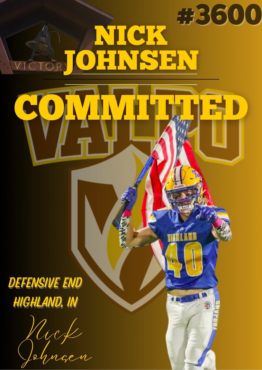 GOD has blessed me beyond belief. During an official visit, I have committed to Valpo University. I have found the perfect fit academically and athletically. Traveling all around the country, I have found the best coaches and future teammates 28 miles away from home.