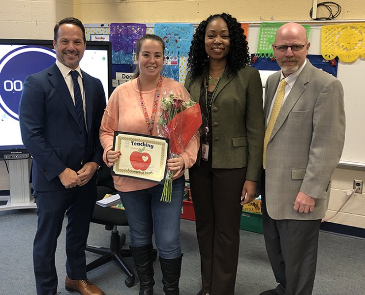 Congratulations to Tatem’s Educational Services Professional of the Year, Auri Grisi!! <a href="/HaddonSchools/">Haddonfield Schools</a>