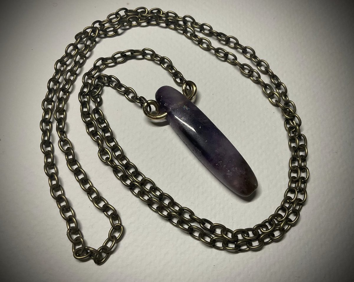 We still have a few of these GORGEOUS amethyst parrot wing necklaces…excellent gift idea. #wintersolstice #yule #xmas #festivaloflight #hannukah #christmas #perfectgift #homemadegift #handcraftedgift #handmadecard #witchjoseph #Diwali