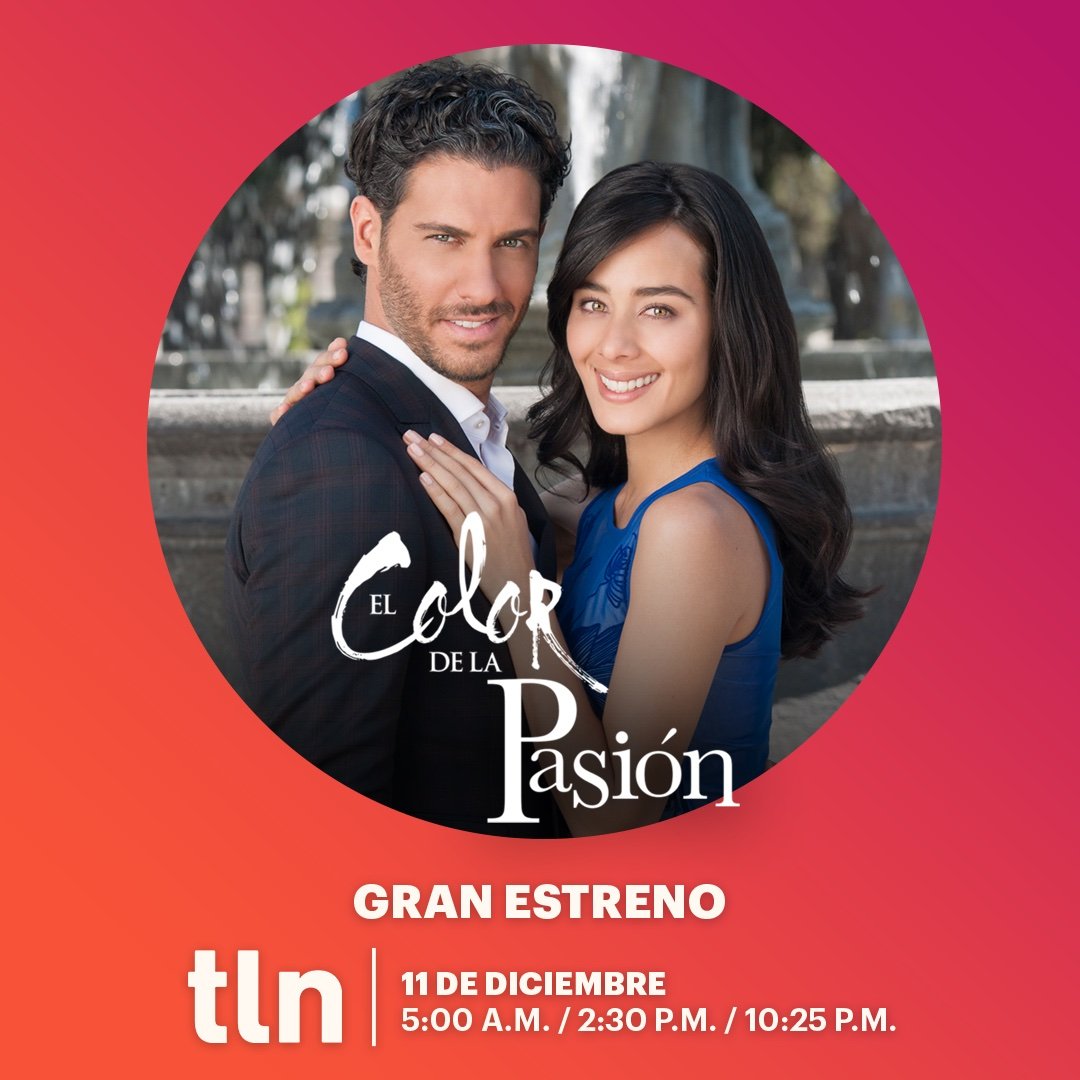 mundonoveleroof's tweet image. #ElColorDeLaPasión gran estreno 11 de Diciembre  5:00 a. m. / 2:30 p. m. / 10:25 p. m. MEX solo por  @tlnovelastv @ESMEPIMENTEL @erickelias @RamirezClaudia_ @renestrickler @aramirezoficial @moiarizmendi @PalaciosMariano 
@XimenaRomoM @elpablovalentin @laloespana