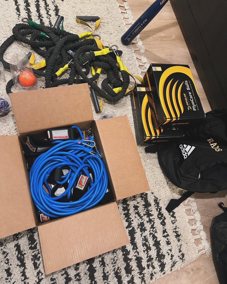 Driveline Plyos and JBands mean one thing!⚾️ season is here … First Winter Workout is tomorrow 3:30 outside the gym on the outdoor basketball court! Lets get to work!! #BuyIn #TheStandardIsTheStandard #RamsBaseball