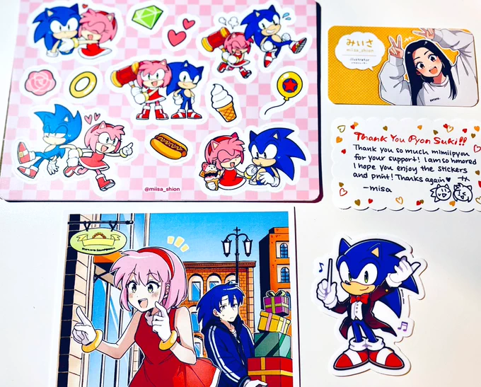 Ahhh! 😭🩷‼️ thank you so much misa 😭🙌 super happy to support you!! 😭🩷

Yall check out @miisa_shion for amazing sonic art and merch 🥺🤲🩷 