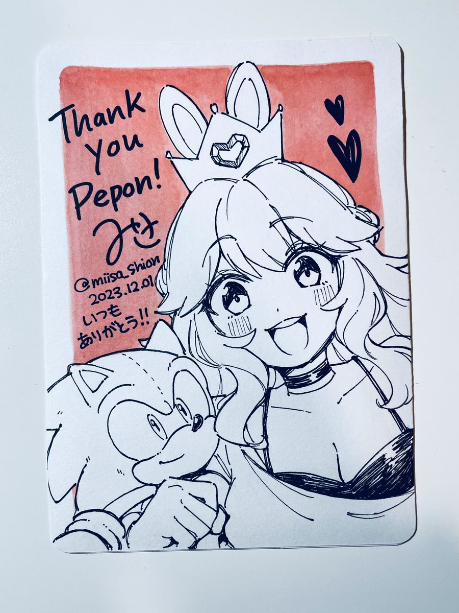 Ahhh! 😭🩷‼️ thank you so much misa 😭🙌 super happy to support you!! 😭🩷

Yall check out @miisa_shion for amazing sonic art and merch 🥺🤲🩷 