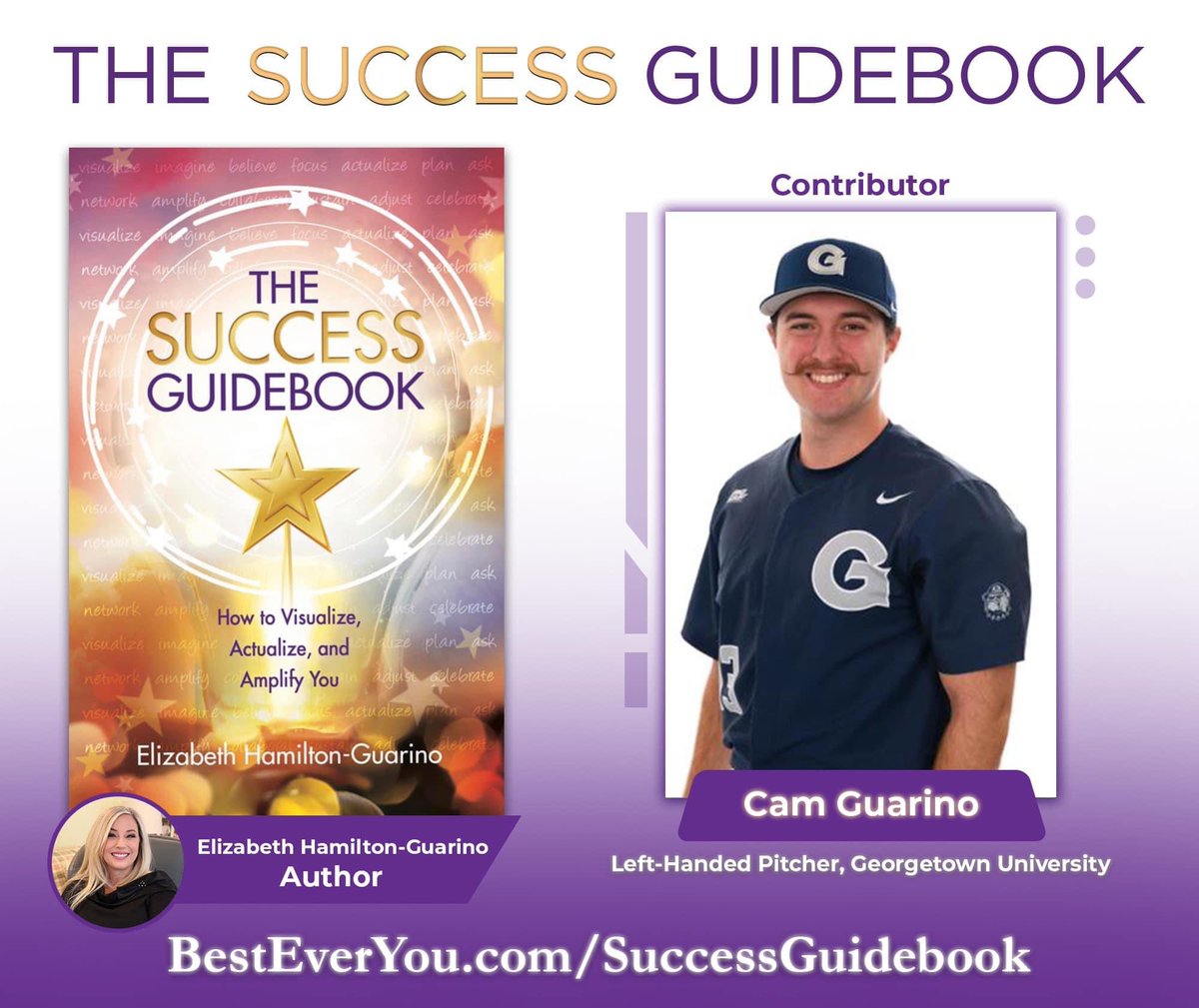 I am proud to be a contributor to The Success Guidebook written by my mom @BestEverYou alongside Coach T @GUCoachT in Chapter 2. I hope you’ll pre-order at amzn.to/3GEqeD8

#success #successguidebook #collegebaseball #Team153 #HoyaSaxa