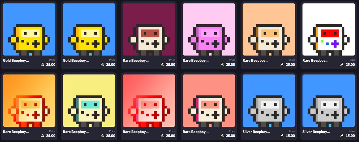 3 - You can get 1/1 Beepboy Rebirths on EXA Market and also you will be able to get new ones in the future using Beeps: exa.market/user/5xnqjzu4?…