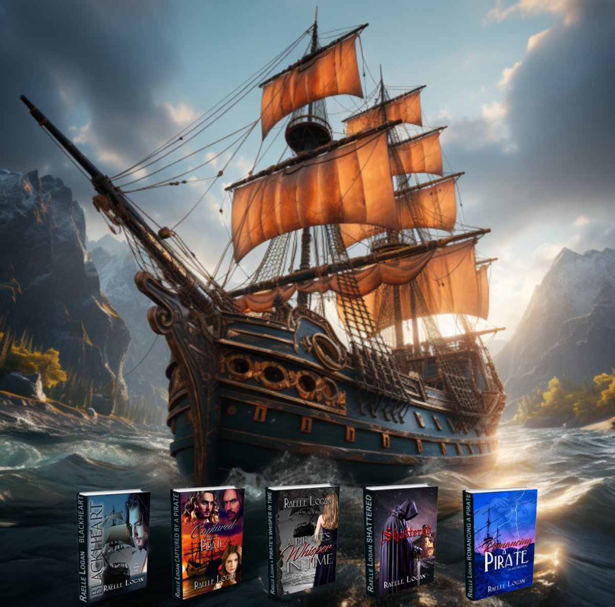 RaelleLogan1's tweet image. Raise the Ship&apos;s Anchor, Hoist the Sails and come along on a High Stakes Pirate Adventure.  #Romance #books #HistoricalFiction #timetravel #historicalromance #RomanceReaders #RomanceBooks #booklovers #booksworthreading #booklover #historicalfiction amazon.com/author/raellel…