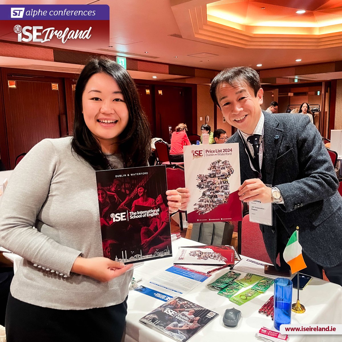 LearnEnglish_IE's tweet image. Explore notable moments from our Sales Executive, Maho Taniguchi, at the Alphe Conference Korea in Seoul 🇰🇷 and the Alphe Conference Japan in Tokyo 🇯🇵. We extend our heartfelt appreciation to everyone involved in making these events a success!#STAlpheConferences #ISEIreland