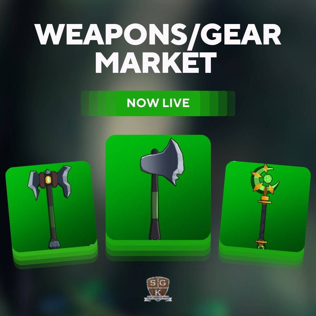 The BBH weapons/gear marketplace is now live on @isokoxyz! Don't miss the opportunity to buy or sell specific weapons for @BloxHeroes. Act now and gear up for epic battles!