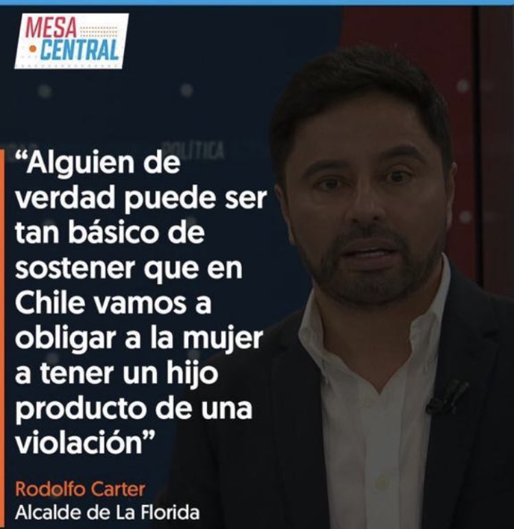 La memoria es frágil. Las 3 causales tuvo una oposición férrea de la derecha. Sólo 1 voto a favor de la derecha en la Cámara de Diputados y otro voto en el Senado. El resto de los parlamentarios de derecha querían que la mujer violada tuviera la obligación de mantener su embarazo