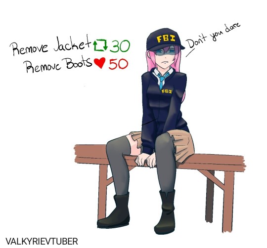 FBI-Chan choose your own adventure! One choice leads to wholesome, one to [REDACTED]. 

First one to hit the goal wins! GO GO GO