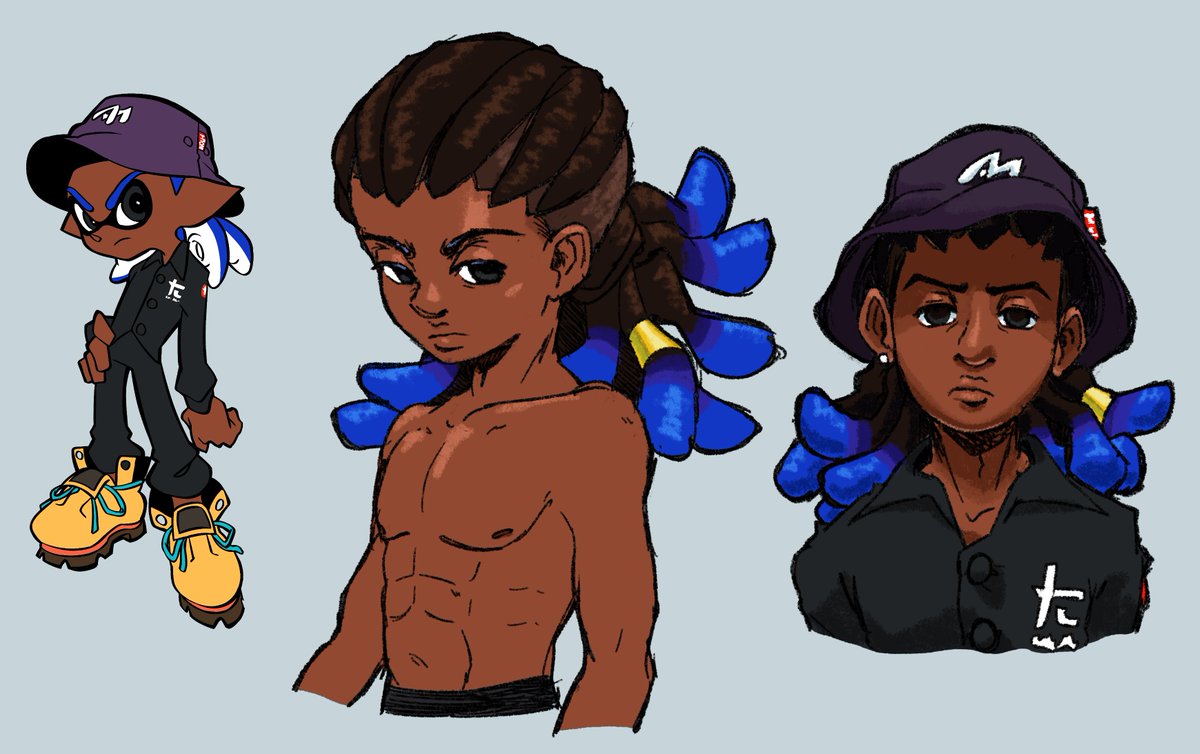 Wanted to make a human version of my Splatoon OC
#Splatoon3