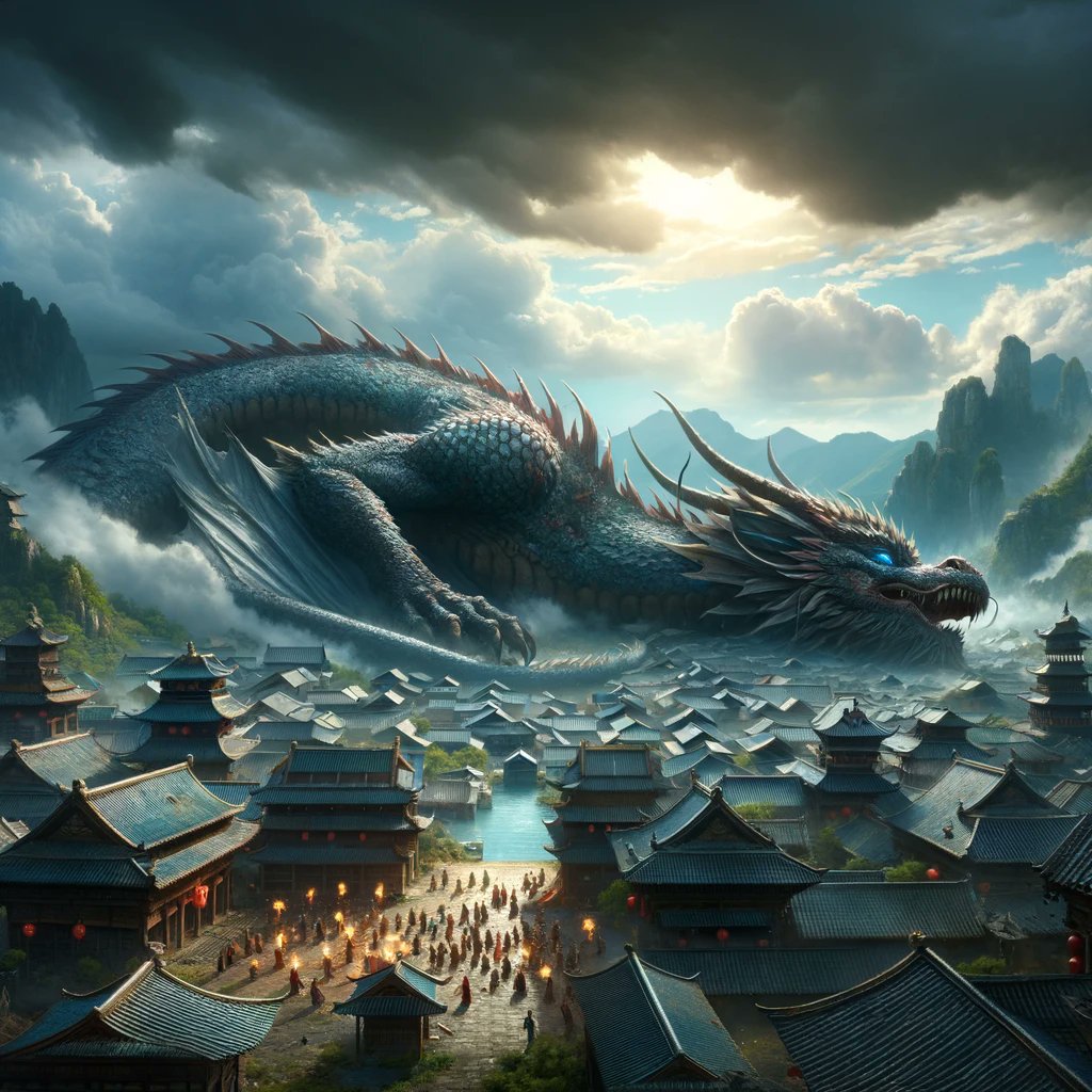 Surprise image! 
The Village survived! 

The Village Remains

  🎨 ChatGPT DALL E.   

 #ArtificialIntelligence #CreativeAI #AIart #FutureofArt #TechTrends #AIArtGallery #AIArtworks #AIartists #AIart #aiartcommunity #aiartist #MidjourneyAI #artist #Dragons #jasonAI