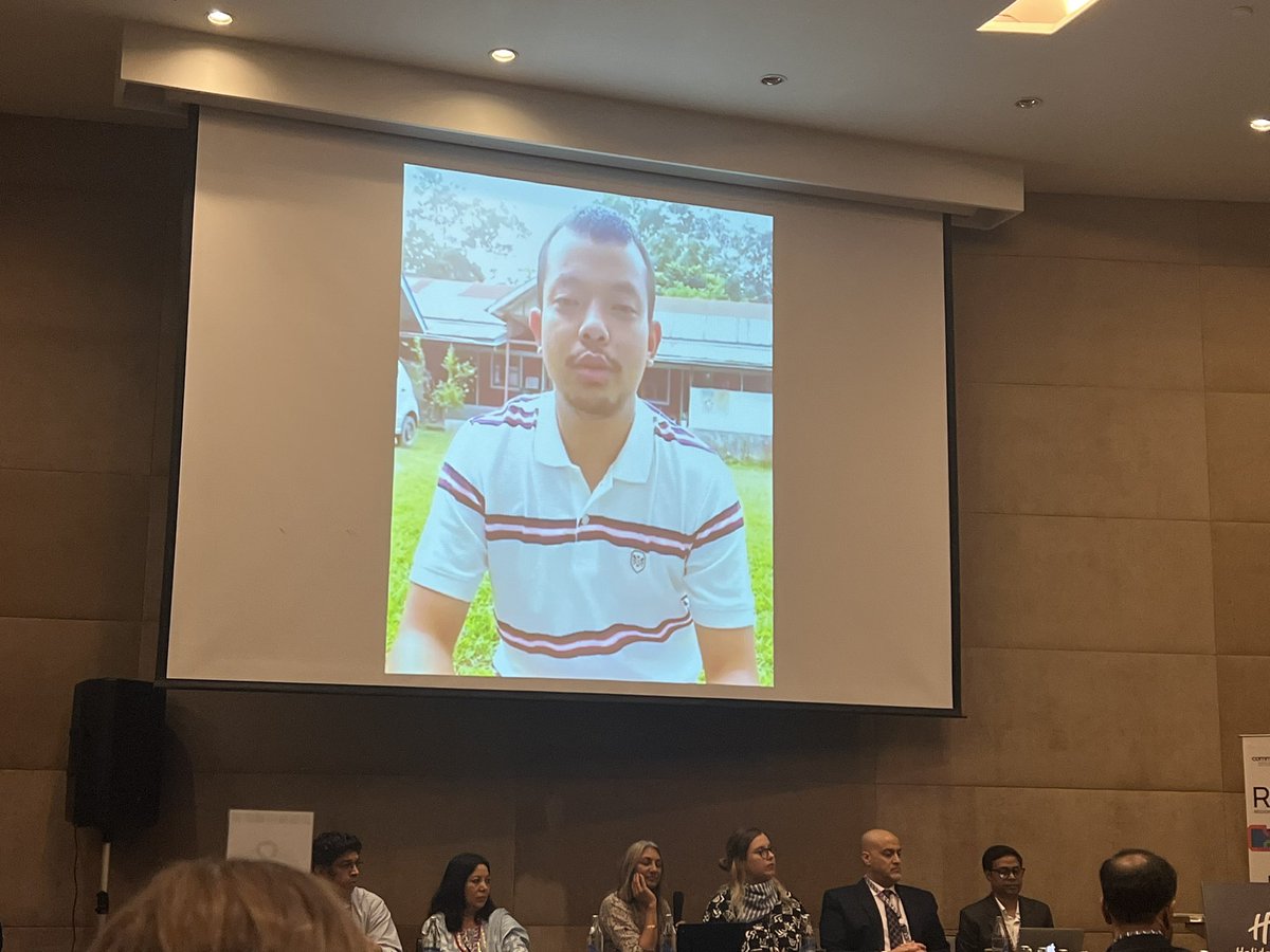 Ibhimni Singh from @neadsjorhat and Manikanta from PRDA, both members of @humanaidint’s #LOCAL platform, shared their video messages on the importance of frontline workers to the audience of #RHPW223