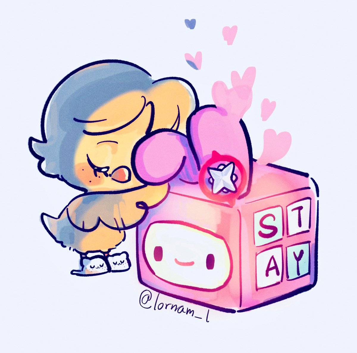 「:it looks like stay#SKZOOfanart #StrayKi」|🧭lornamoose🦌💘のイラスト