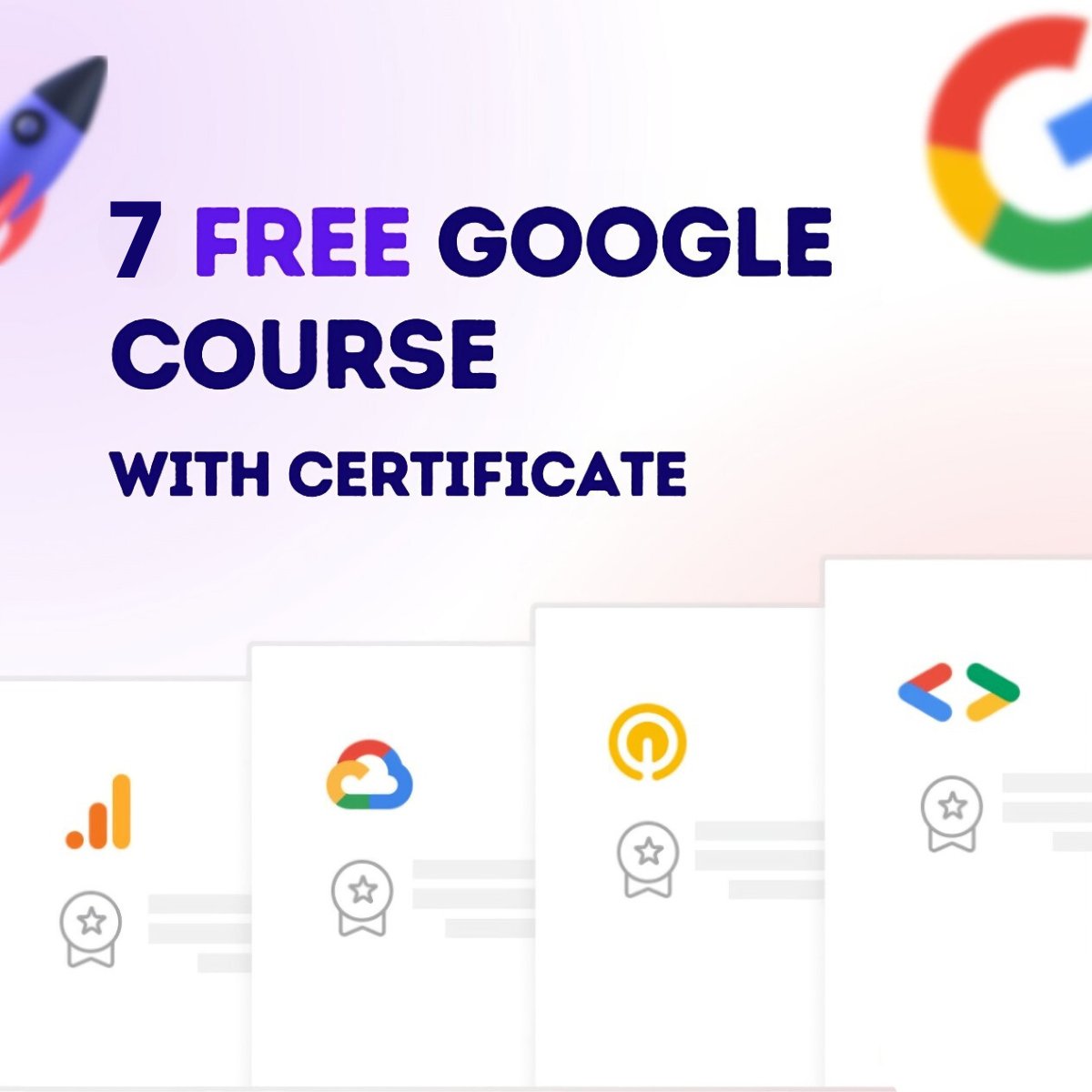 Google is offering online courses with certification. No payment is ...