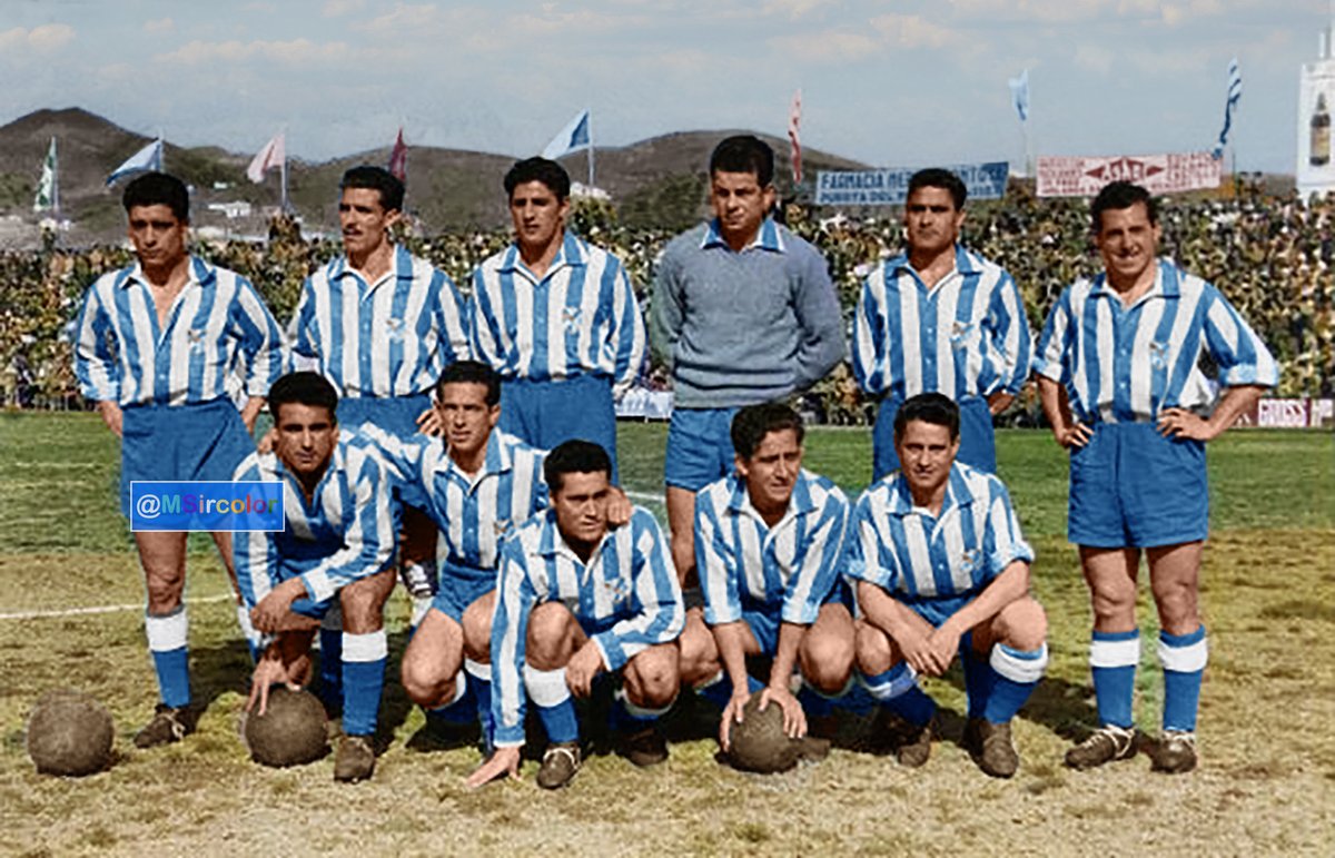 MSircolor's tweet photo. Partido en el estadio de #LaRosaleda de #Málaga (15-3-53) #CDMálaga 6 @realmadrid 0 #Becerril #Rubio #Méndez #Vera #Soto #Loli;;#Estruch #Bazán #Galacho #Rodriguez y #Mora el entrenador #HelenioHerrera En #Málaga se recuerda mucho este partido con una actuación estelar de Bazán https://t.co/NnI6tdIdle