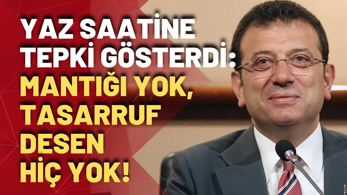İmamoğlu Yaz Saati Uygulamasına İsyan Etti: Vazgeçin Bu Uygulamadan!

İsmail Küçükkaya (<a href="/KucukkayaIsmail/">Ismail Kucukkaya</a>) ile #YeniBirSabah 

youtu.be/t477rQUhn2U