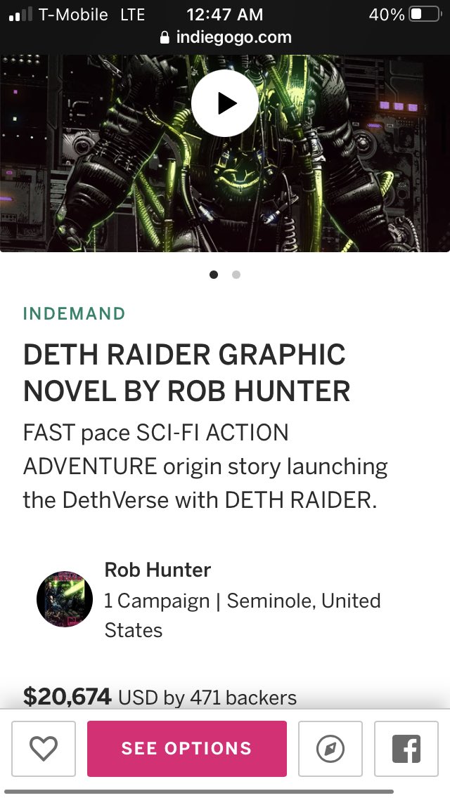 HellsSpawnWorld's tweet photo. #DethRaider by @RobhunterArt is ONLY $326 away from $21,000 and 29 backers from 500. This is among the most detailed work I have come across in this indie comics scene. Rob is doing the best work of his life and it’s coming across amazingly. Come back yours today! #COC #ComicsGate #IronAge #RippaVerse #indiecomics @JustinKSweet @jayBamaFan1 @EthanVanSciver @Ang3laFace @shanedavisart @aaronlopresti @Plaster_Harris @eric_weathers @AlaskanNut86 @AbraS2cents @__RiseAgain__ @baturner_vc @TexasMoFo @thelucentcomic @WartTheWizard @elonmudd @MarkWahhhid @cg_pete @starmillion88 @Tonpa2 @andysmithart @KoreyBarton101 @MortalV2 @General_Piggy_
https://t.co/jCcwIvmXsh