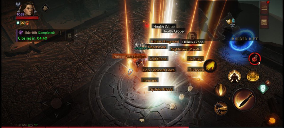 hynavian's tweet photo. Spot the 5* ☺️ #diabloimmortal #elderrift https://t.co/lzwFG1wyiJ