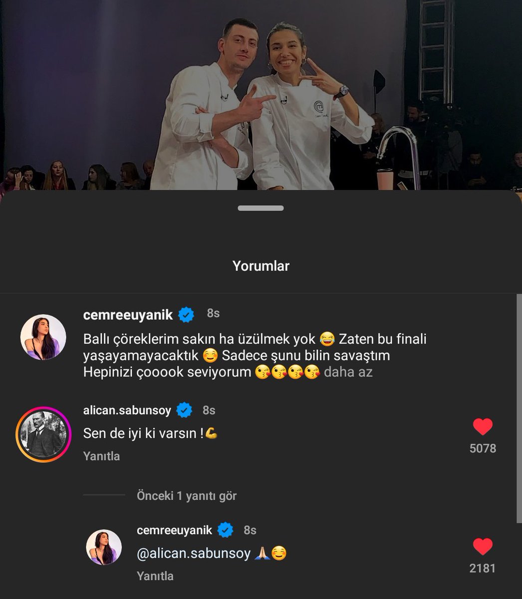bikediarmy's tweet photo. Cemre kuşun paylaşımı..
"Zaten bu finali yaşayamacaktık"
Kalbim buruk 🥀

#MasterChefAllStar | #CemreUyanık #AlicanSabunsoy https://t.co/JE2or1s4KB