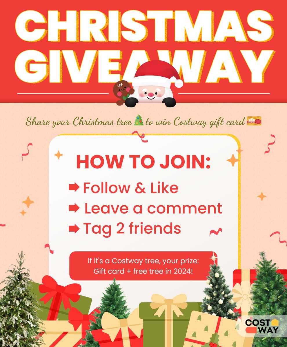 🎁Share your Christmas tree to WIN 👇
🎄Non-Costway trees: Gift card
🎄Costway trees: Gift card + Free Christmas tree (shipped Christmas 2024)

⁉️ How to join:
· Leave a comment (if it's from Costway, include the product link)
· Tag 2 friends &amp; ❤️

🎅 Winner announced: 12/26