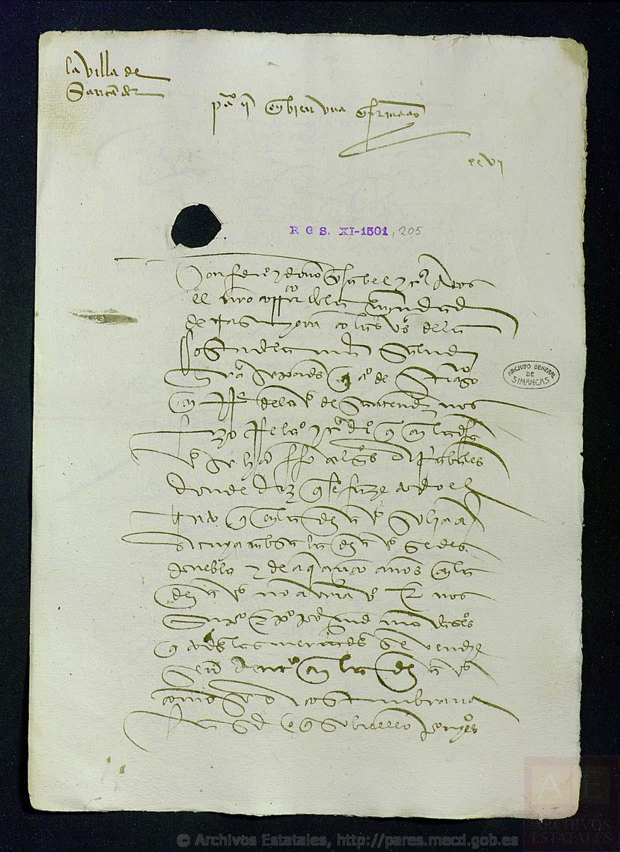 BurriezaMateos's tweet image. #TalDíaComoHoy de 1503 se ordena al corregidor de las Cuatro Villas que informe sobre si son ciertas las acusaciones que hay contra Hurtado de Luna, alcaide de #Fuenterrabía (Guipúzcoa), de haberse concertado con los franceses para entregarles la fortaleza. Archivo de #Simancas