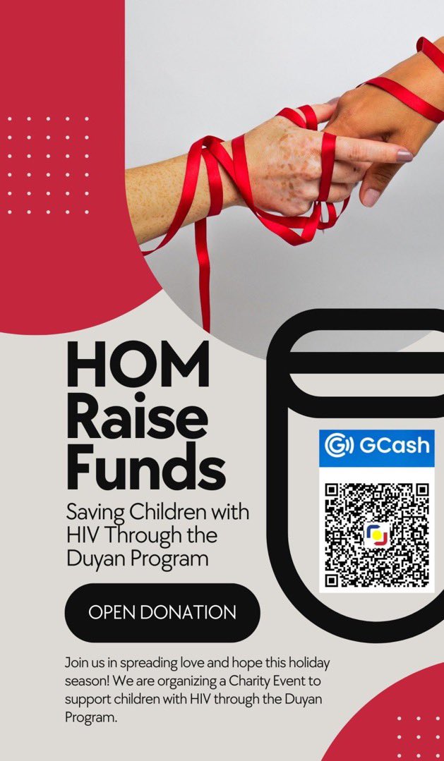 Lucio1992_'s tweet photo. "Empower dreams, ignite smiles: Your generosity can light up the path for kids with HIV in Duyan. Donate today and be a beacon of hope." #Homgivesback #Homcharity https://t.co/5rNEvM2Xkg