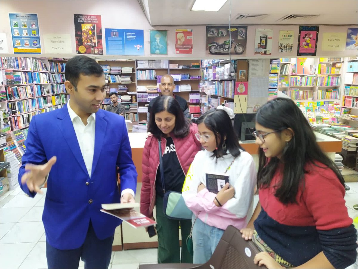 A great evening at the legendary Universal Booksellers for signing copies of all my books.

I sincerely appreciate the kind hospitality and warmth from Shri Manav Vishan Prakash Ji. I was truly humbled.

Thank you so much Ambalika Bhat for helping this and making this possible.