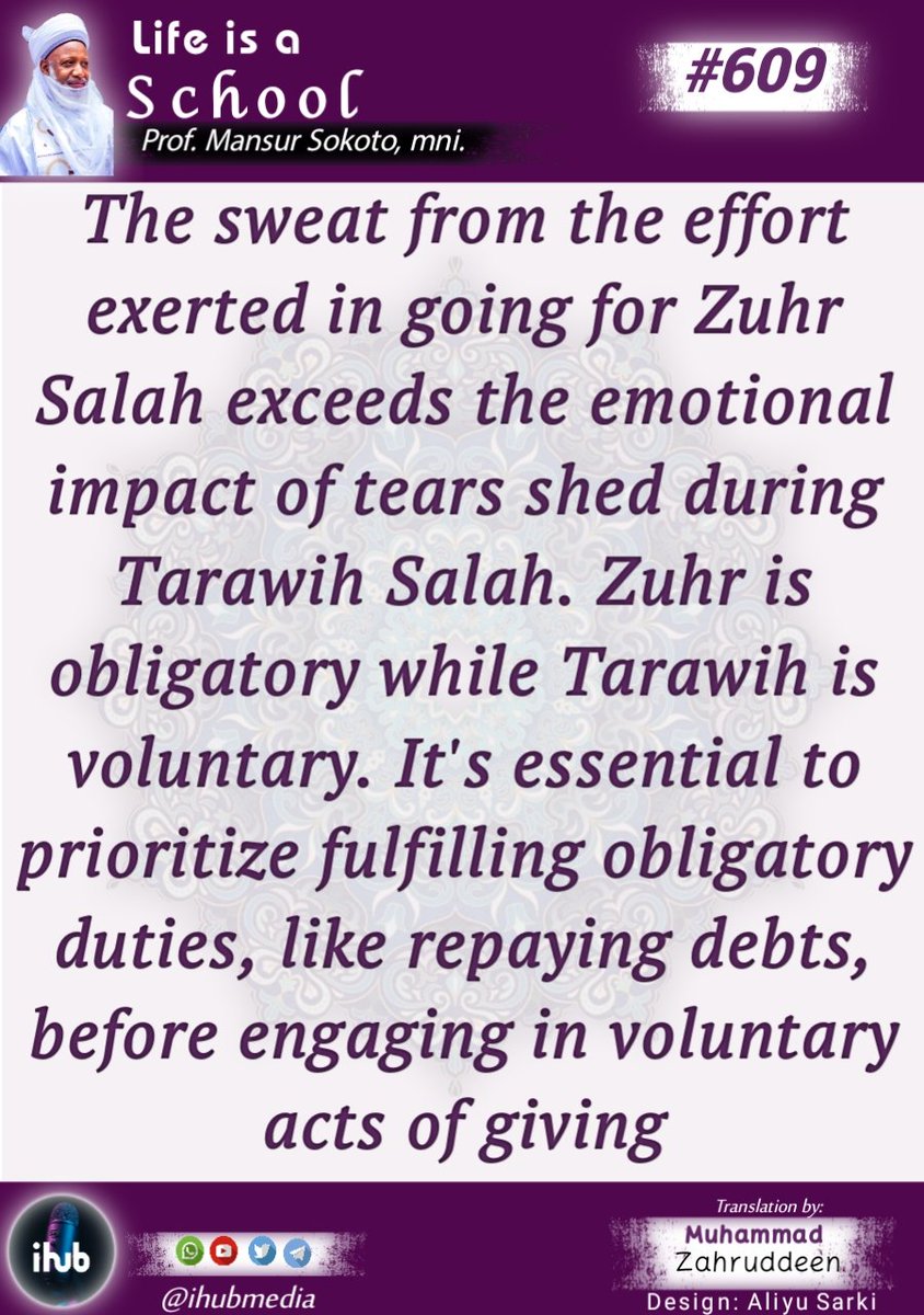 This emphasizes the importance of fulfilling obligatory responsibilities over voluntary actions. The analogy of debt repayment before giving a gift underscores the concept of prioritizing essential duties before engaging in additional acts of worship or generosity @Zaddins