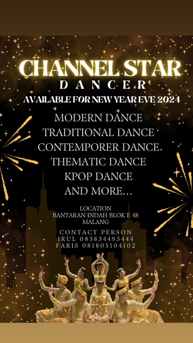 irulzcutez19's tweet photo. #malang #malangevent #liburan #liburandimalang #hotelmalang #dancermalang #dancemalang #EO #eventorganize #eventorganizermalang #oldandnew #tahunbaru #hiburan #dance #hotel #malangraya #batu #hotelbatu #tradisional #modern #kontemporer #salsa #zumba #senitari https://t.co/YCLk8DYPSy