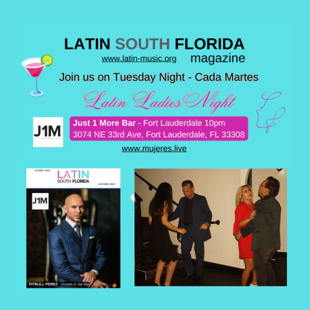 SalsaDirectory's tweet photo. Cada Martes en Just 1 More!  #FortLauderdale https://t.co/j2dyaWUmpm