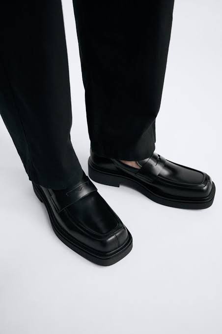 where can i find cheap version of these. squared glossy slipons/loafers.