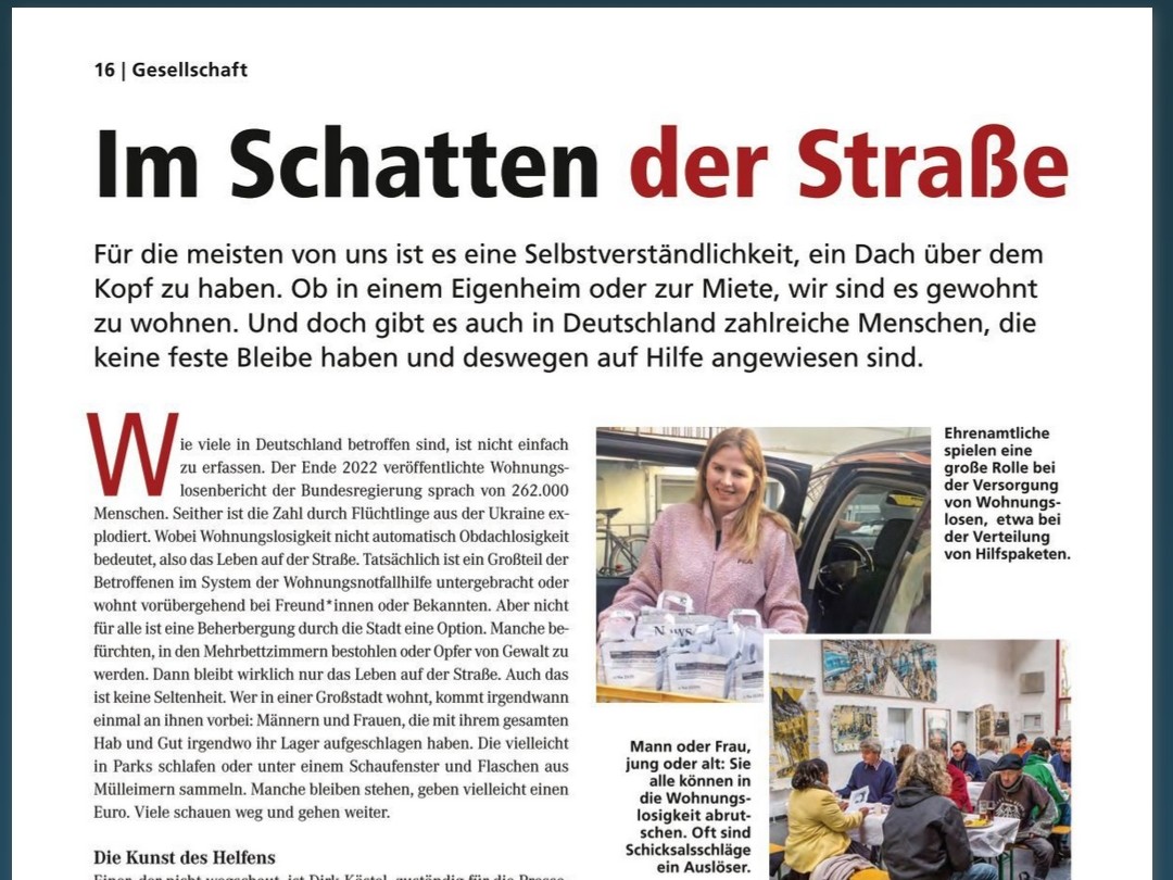 „Die Bundesregierung und die EU wollten bis 2030 die #Obdachlosigkeit abgeschafft haben. Dafür müsste aber viel mehr geschehen", sagt Dirk Kästel von kunst hilft geben <a href="/kunst2014/">kunst hilft geben</a>. Wie Spenden wirken, bei #Wohnungslosigkeit: im DZI Spendenmagazin 2023 ogy.de/n82r