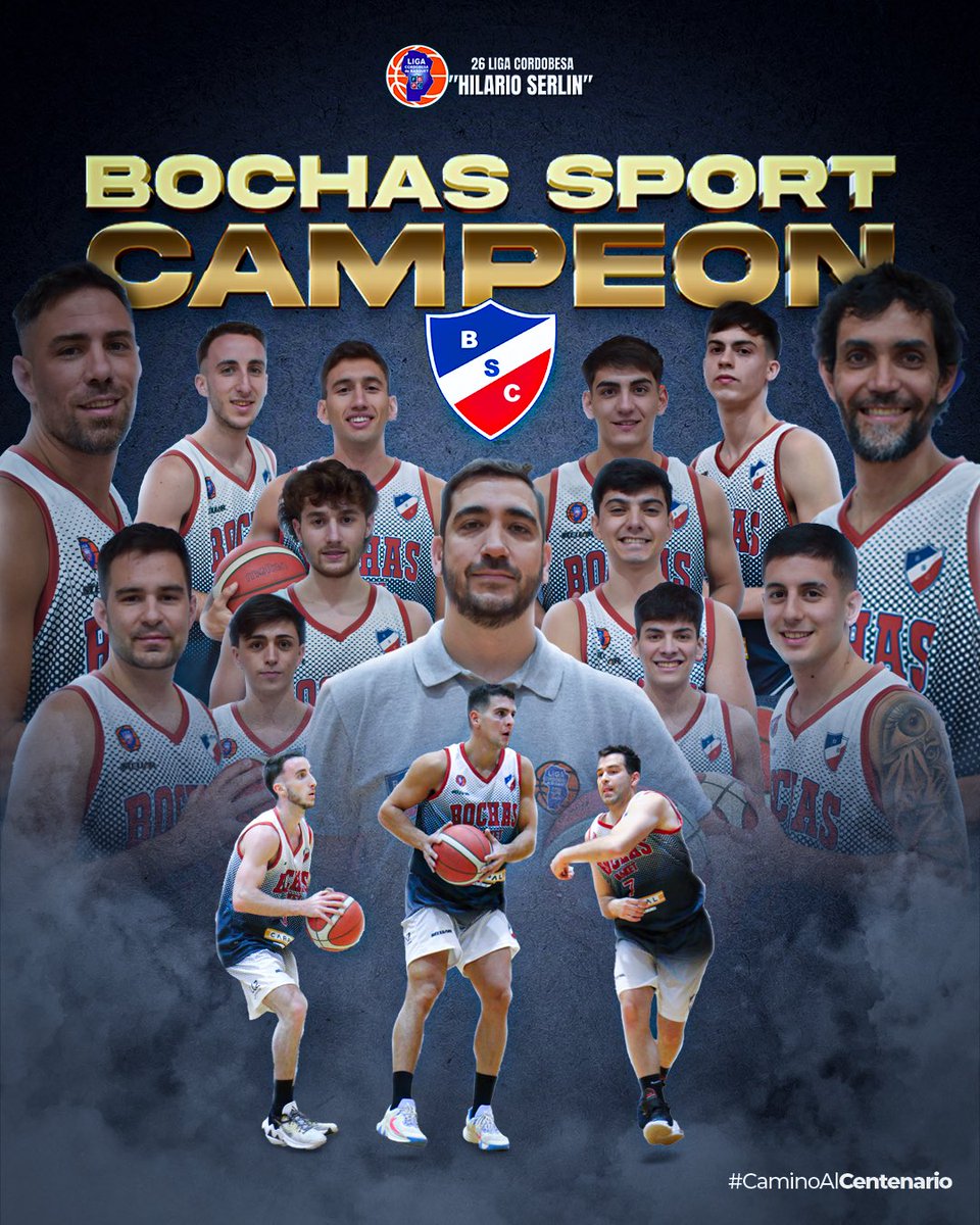 ¡BOCHAS SPORT CAMPEÓN PROVINCIAL! 🏆

🔛El equipo de Colonia Caroya superó a El Ceibo en San Francisco por 86-83 y se quedó con el título de la 26 edición de la Liga Cordobesa de Básquet masculino “Hilario Serlin”