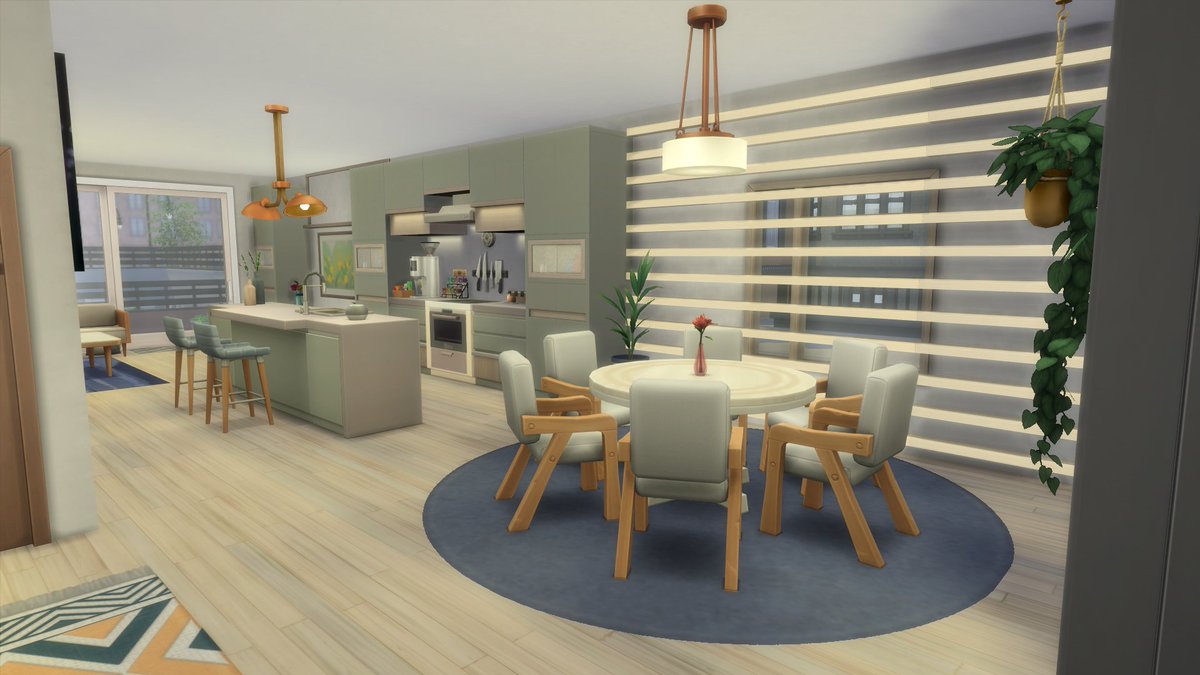 NovakBones's tweet photo. Next is unit 4, the first one that I built out of all of them, which was solely inspired by the new kitchen stuff pack lol https://t.co/pDokQis8HQ