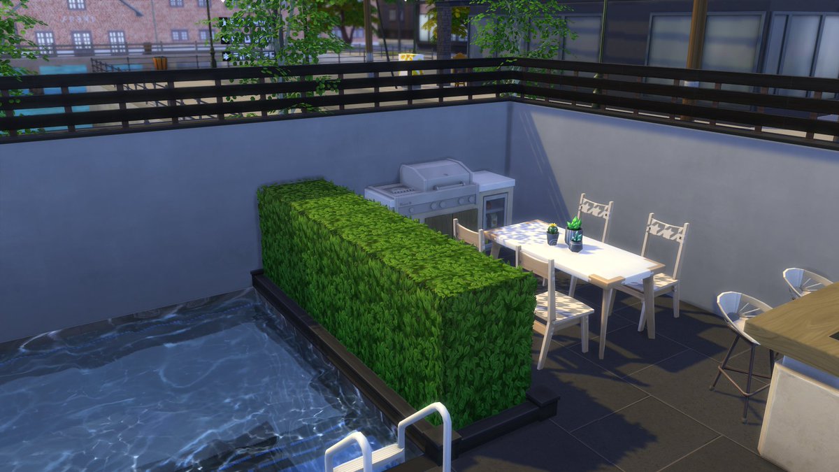 NovakBones's tweet photo. Next is unit 4, the first one that I built out of all of them, which was solely inspired by the new kitchen stuff pack lol https://t.co/pDokQis8HQ