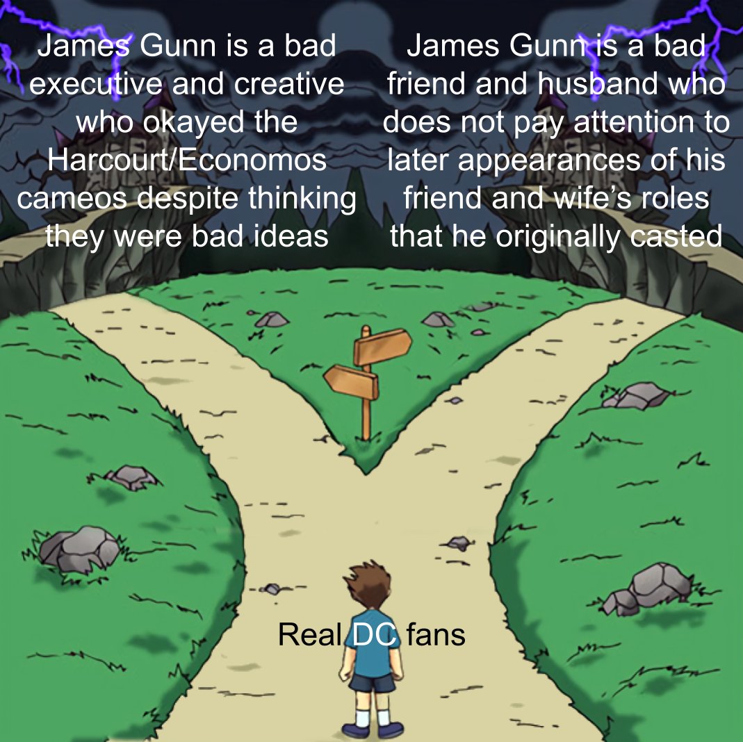 SamuEl_KentMan's tweet image. Which explanation is worse? #DCU #DCStudios 

Let's be honest, he just wanted the extra residuals for his friend and wife. #SelfDealing 

DC fans deserve better. #FireJamesGunnAgain