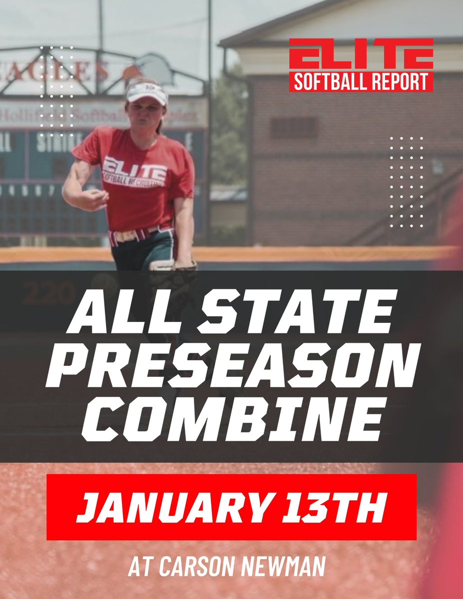 ALL STATE PRE SEASON COMBINE 🚨 

January 13th Mark Your Calendars As We Are Headed Back To East Tennessee. Pre Registration Is Now Available On The Website.