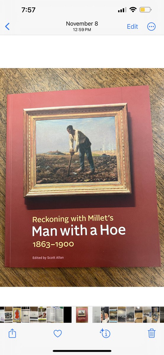 Glad to have written for this catalogue (the exhibition closes today at the Getty), such a great painting #jeanfrancoismillet