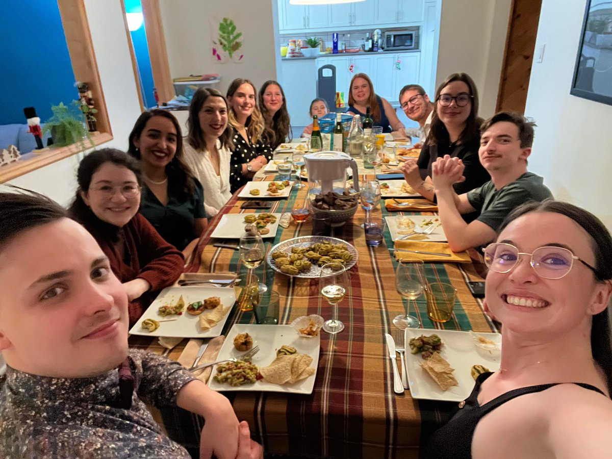 VeroGirouxPhD's tweet photo. 2023 Xmas party of the Giroux Lab &amp; Friends. Always a lot of fun 🎄 @jldchn @MaudeHamilton_ @AmiraIgouzoul @MollySedeuil @PourcelViolaine @Dubois__Sarah @BenMarchandPhD https://t.co/s4uY0yKO10