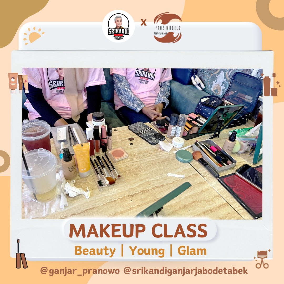Srikandi_Ganjar's tweet photo. Srikandi ganjar jabodetabek bekerjasama dengan agency face model melakukan kegiatan makeup class atau tutorial makeup untuk daily dan juga graduation/wisuda.

#Srikaandiganjarjabodetabek
#Gardaperempuanmillenial
#Ganjarmahfud
#Ganjarmahfuduntukindonesia https://t.co/0JACxg8Pq6